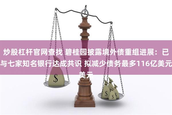炒股杠杆官网查找 碧桂园披露境外债重组进展：已与七家知名银行达成共识 拟减少债务最多116亿美元