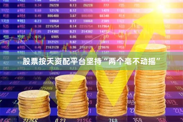 股票按天资配平台坚持“两个毫不动摇”
