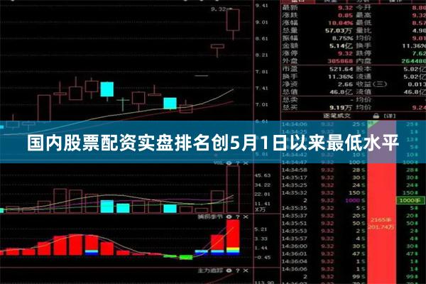国内股票配资实盘排名创5月1日以来最低水平